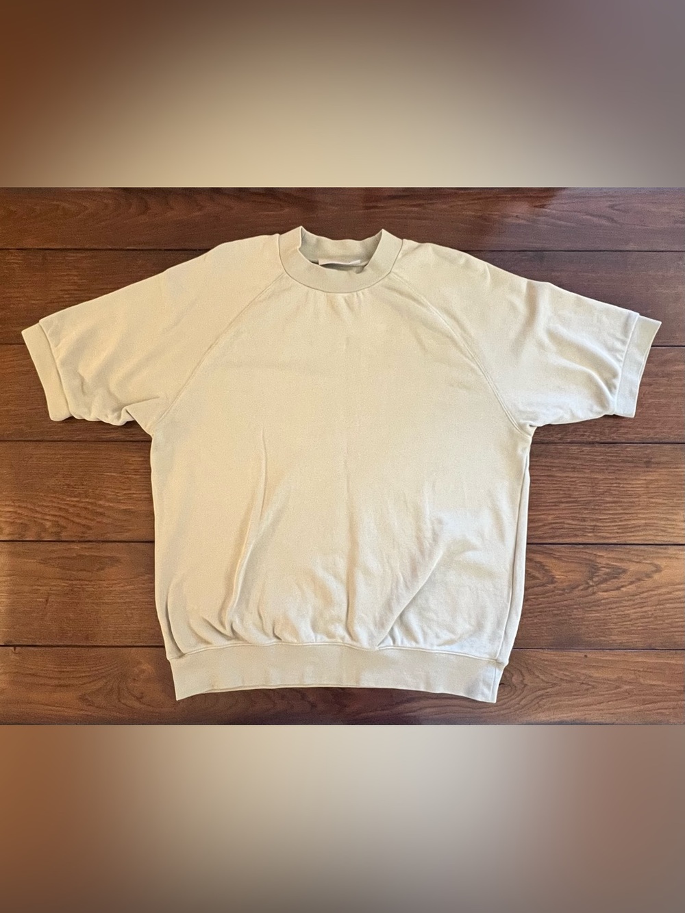 V021 ESSENTIALS FOG Cotton Sweatshirt Short Sleeve Size Large - Picture 4 of 11